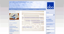 Desktop Screenshot of aba-online.de