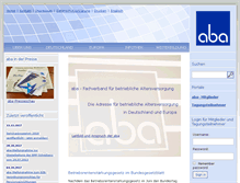 Tablet Screenshot of aba-online.de